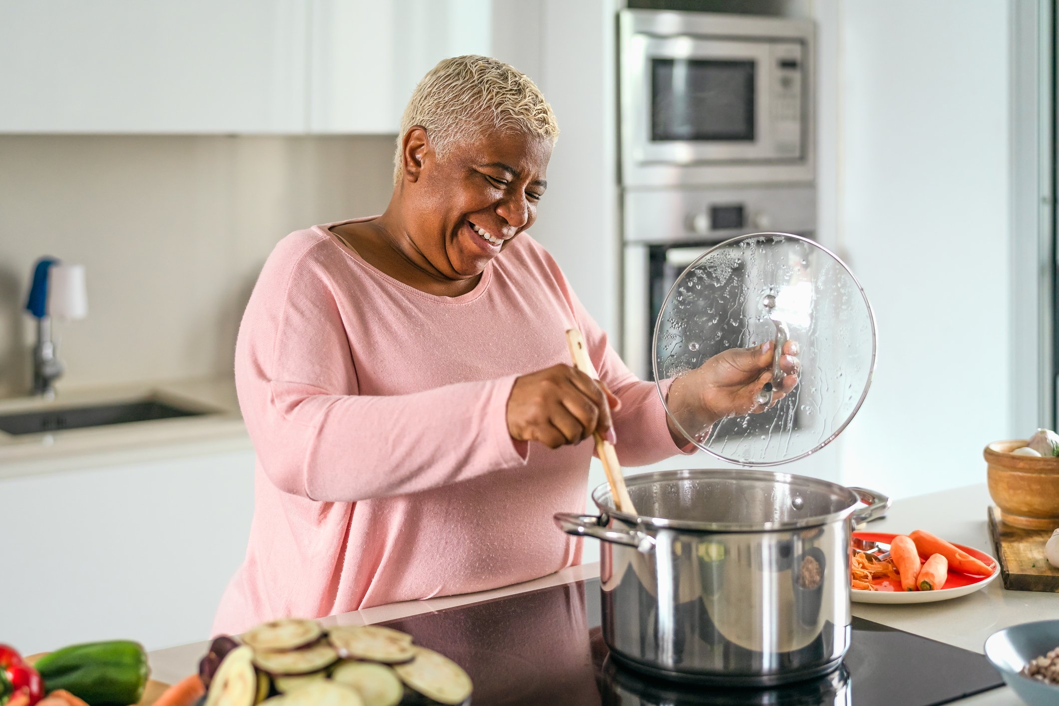 Woman cooking