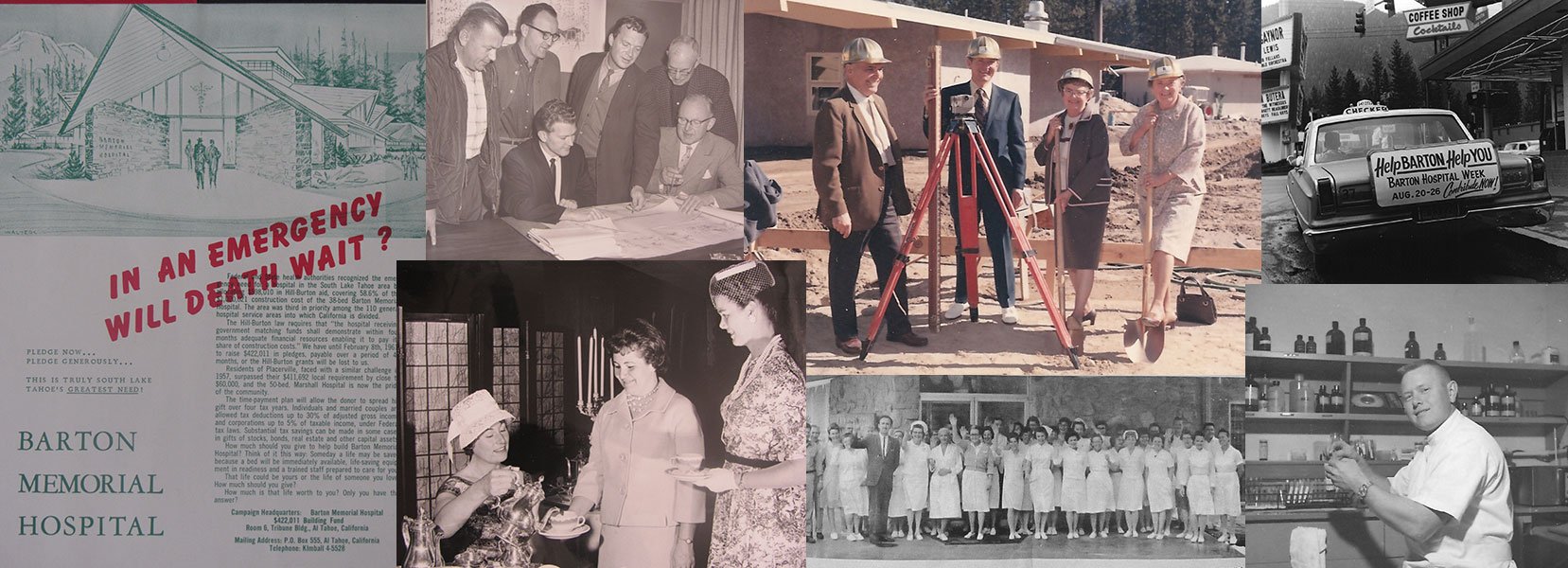 Early photos of Barton Health and its Auxiliary.