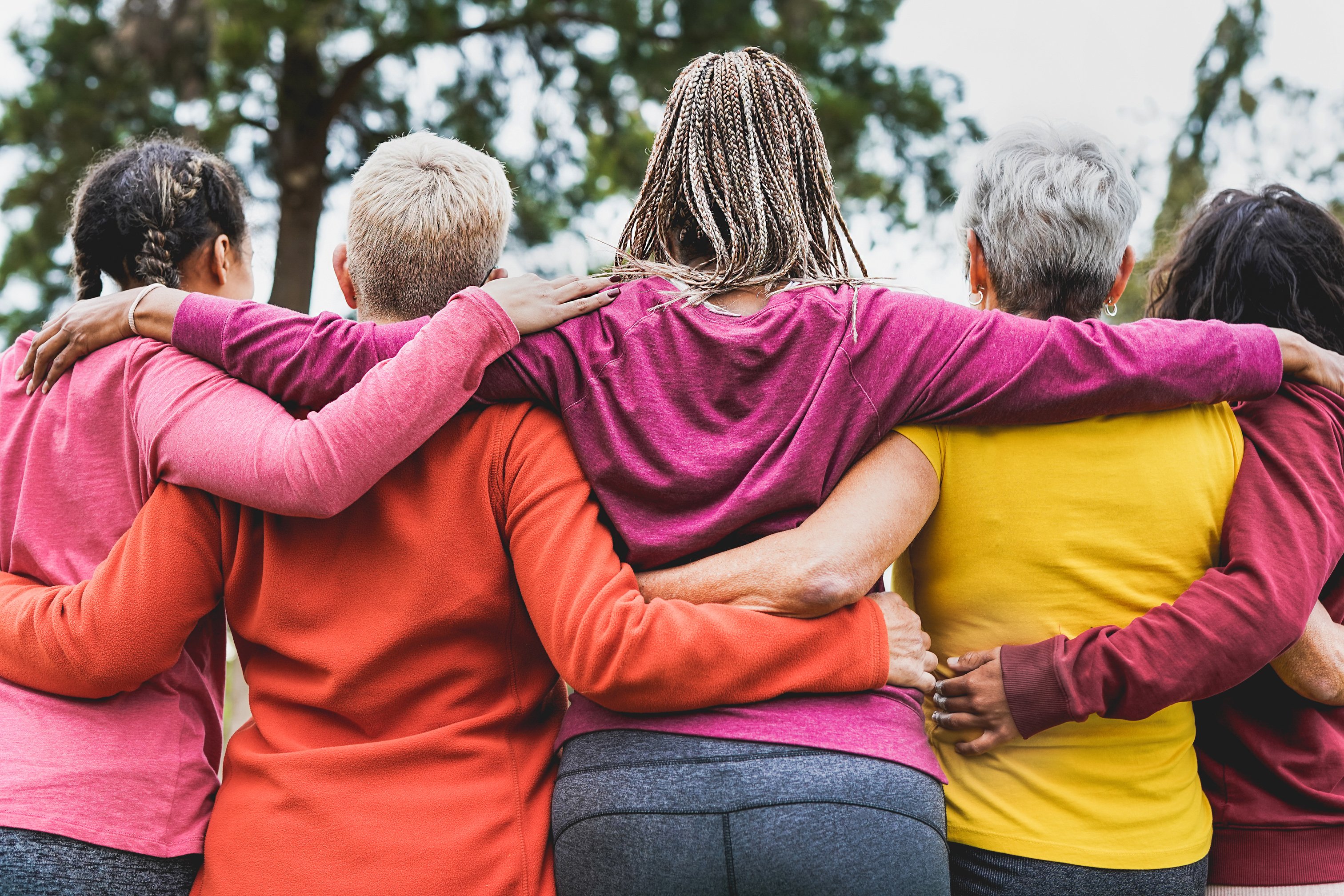 Group of women embracing